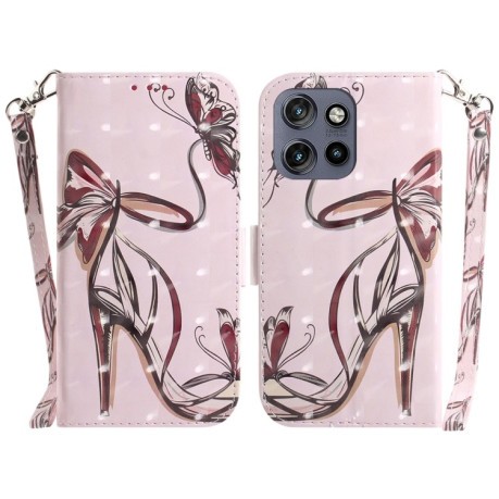 Чехол-книжка 3D Painting для Motorola Edge 50 Neo 5G Global - High-heeled