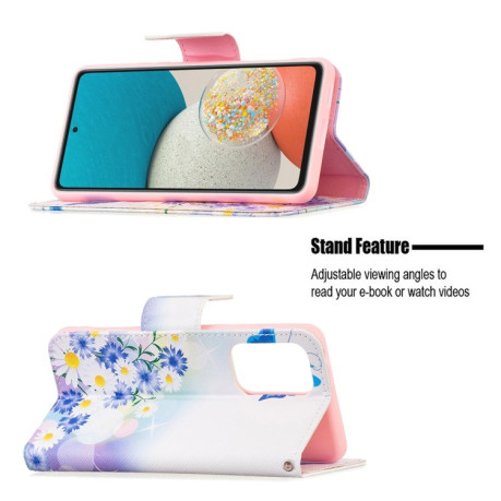 Чехол-книжка Colored Drawing Pattern для Samsung Galaxy A53 5G - Butterfly Love