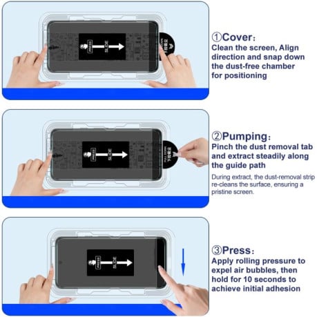 Захисне Скло imak Dust-free Chamber Locator H Series на OPPO A5 Pro 4G / 5G Global - чорне