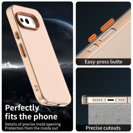 Противоударный чехол Candy Series для Google Pixel 9a - оранжевый