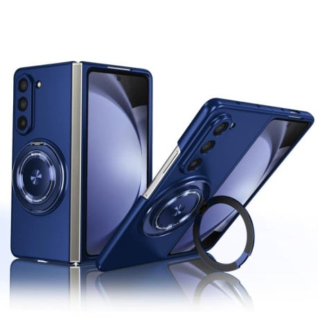 Чехол Kalebol с MagSafe 360 держателем жёсткая спинка на Samsung Galaxy Fold 7 - синий