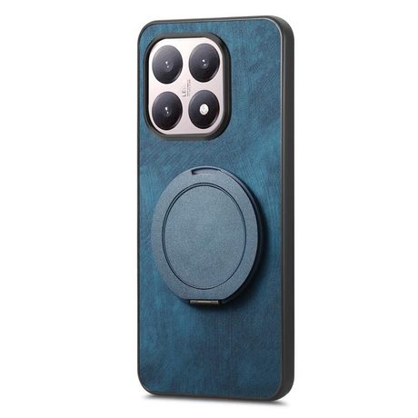 Чохол Retro Leather Rotation Round Holder з поворотним круглим тримачем для Xiaomi 15T — синій