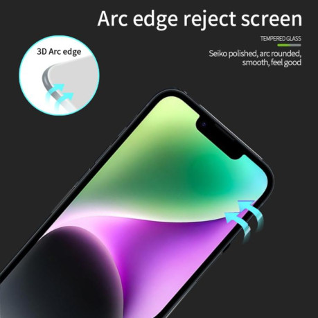 Захисне скло PINWUYO 9H 3D Full Screen на iPhone 16e - чорне