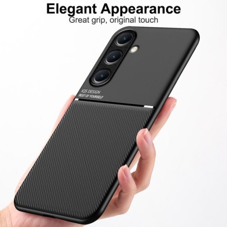 Противоударный чехол Tilt Strip Grain на Samsung Galaxy A56 5G - красный