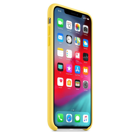 Силіконовий чохол Silicone Case Canary Yellow на iPhone X/Xs