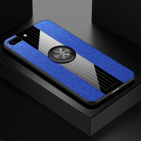 Противоударный чехол XINLI Stitching Cloth на iPhone SE 3/2 2022/2020/8/7 - синий