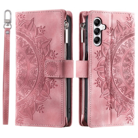Чехол-книжка Multi-Card Totem Zipper Leather для Samsung Galaxy A36 - розовый