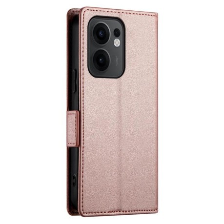 Чехол-книжка Side Buckle Magnetic Frosted Leather для OPPO Reno13 F/Reno13 FS - золото