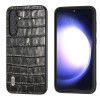 Протиударний чохол ABEEL Crocodile Texture Genuine Leather Samsung Galaxy S23 FE 5G - чорний