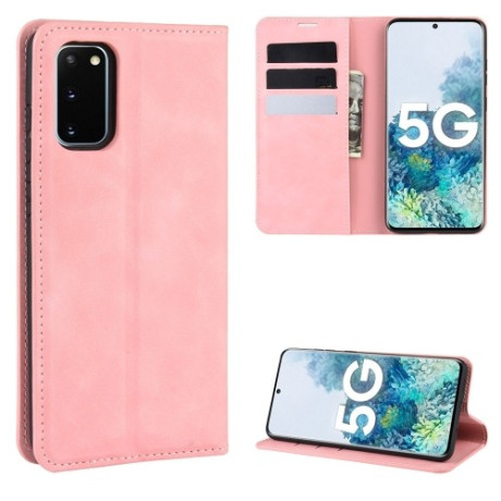 Чохол-книжка Retro-skin Business Magnetic Samsung Galaxy S20 FE - рожевий
