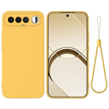 Силіконовий чохол Solid Color Liquid Silicone на Realme 16 5G — жовтий
