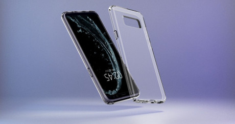 Оригинальный чехол Spigen Liquid Crystal на Samsung Galaxy S8 Crystal Clear