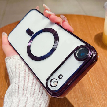 Чехол Electroplating с Magsafe  на iPhone Air - фиолетовый