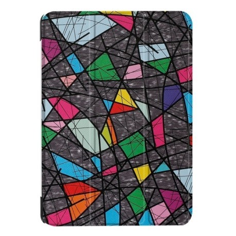 Чехол Cross Texture Painting Polygonal Three-folding для iPad 9.7 2017/2018