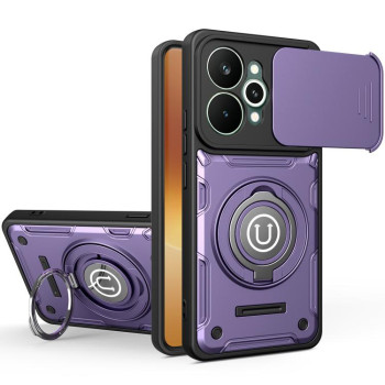 Протиударний чохол Camera Sliding на Realme 15 5G / 15 Pro 5G — фіолетовий