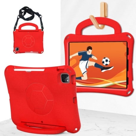 Протиударний чохол Handle Football Shaped EVA Shockproof для iPad Pro 11 2024 - червоний