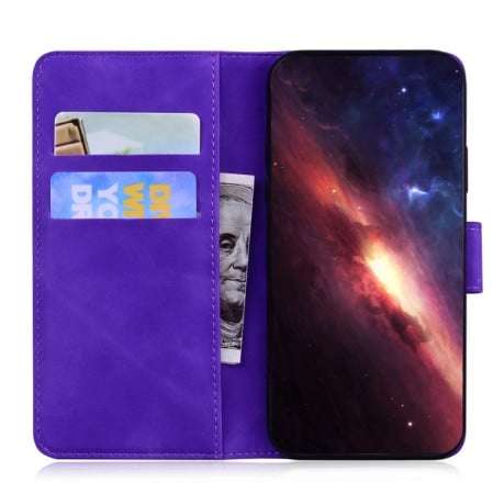 Чехол-книжка Skin Feel Pure Color для Samsung Galaxy A05s - фиолетовый
