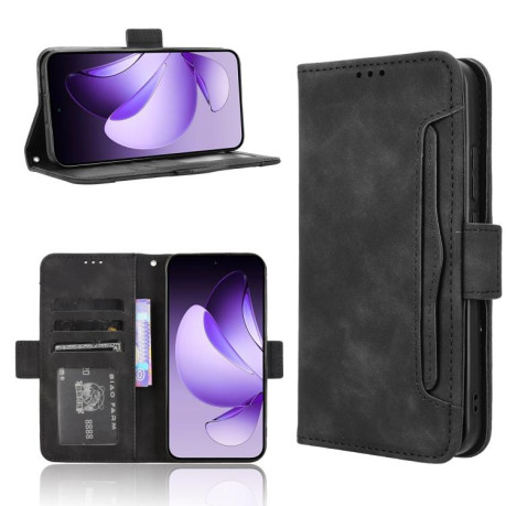 Чехол-книжка Skin Feel Calf на OPPO Reno13 5G Global - черный