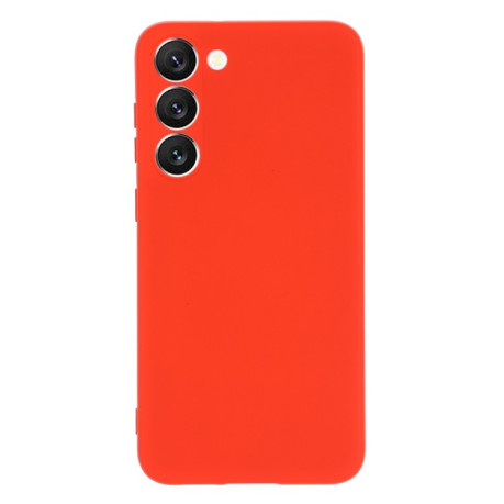 Силиконовый чехол Solid Color Liquid Silicone на Samsung Galaxy S23 5G - красный