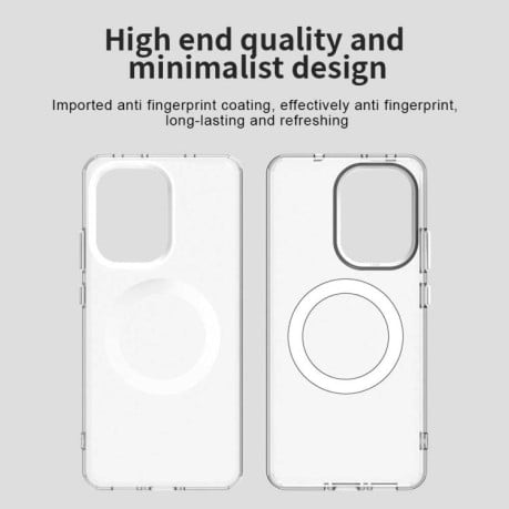 Противоударный чехол Candy Magsafe PC Hybrid TPU для Xiaomi Poco X7 Pro - белый