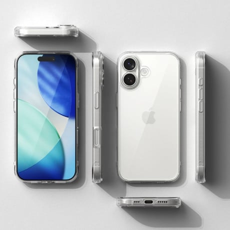 Оригінальний прозорий чохол Ringke Fusion на iPhone 17 - Clear