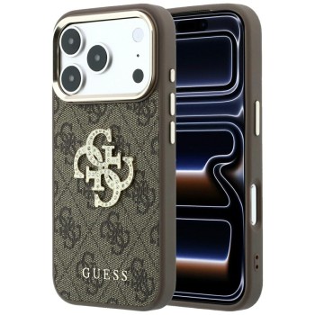Оригінальний чохол Guess 4G &amp; Big Strass Logo на iPhone 17 Pro Max / 18 Pro Max - Brown