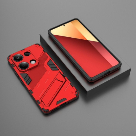 Противоударный чехол Punk Armor для Xiaomi Redmi Note 13 Pro 4G / POCO M6 Pro 4G   - красный
