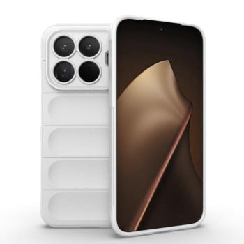 Силіконовий чохол Magic Flannel на Xiaomi 15T Pro 5G Global — білий