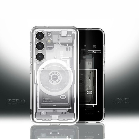 Оригинальный чехол Spigen Ultra Hybrid  Zero One Mag Case для Samsung Galaxy S25  - White