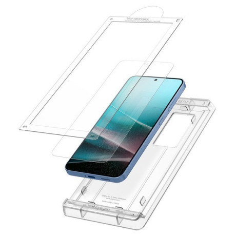 Оригинальна захисна плівка Spigen ELITE SHIELD EZ FIT Hybrid Glass для Samsung Galaxy S25+ - Transparent