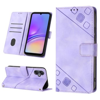 Чохол-книжка Skin-feel Embossed Samsung Galaxy A05 5G - фіолетовий