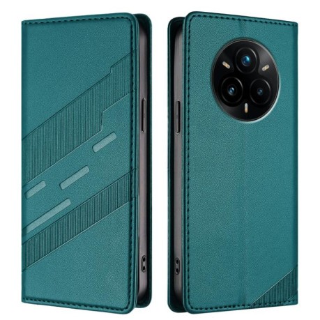 Чохол-книжка Embossed Multi-functional Wallet Retro Leather на Realme 14 Pro+ - зелений