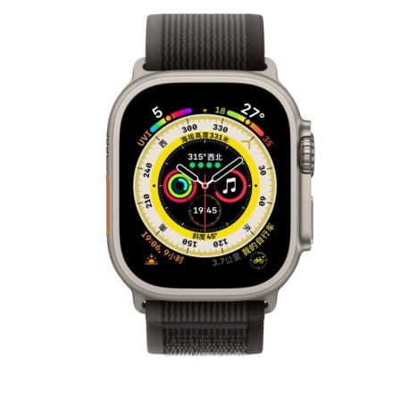 Ремешок Loop Nylon для Apple Watch Series 8/7 41mm/40mm - черный