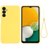 Силиконовый чехол Solid Color Liquid Silicone на Samsung Galaxy M54 5G / F54 5G - желтый