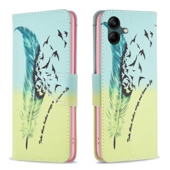 Чохол-книжка Colored Drawing Pattern для Samsung Galaxy A05 - Feather