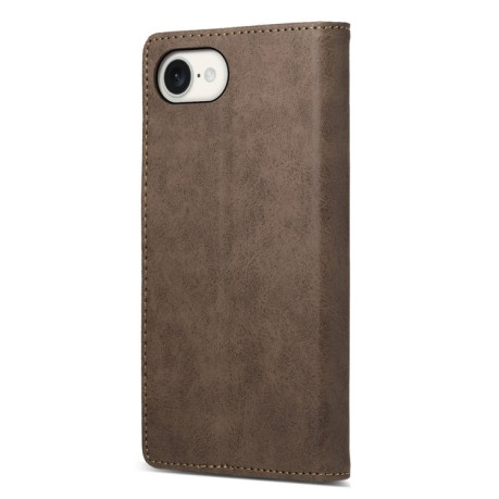 Чехол-книжка Business Solid Color Magnetic RFID Leather на iPhone 16e - коричневый