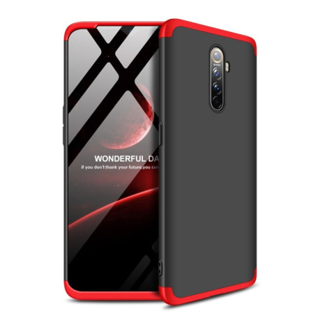 Чехол GKK Three Stage Splicing Full Coverage на Realme X2 Pro- черно-красный