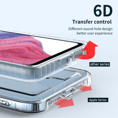 Противоударный чехол Card Bag для Samsung Galaxy A34 5G - прозрачный