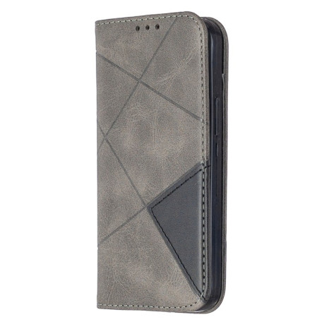 Чехол-книжка Rhombus Texture на iPhone 12 Mini - серый