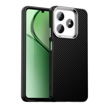 Ударозащитный чехол HMC Carbon Fiber Series IMD на Realme C61/C63/Note 60/Note 60x - черный