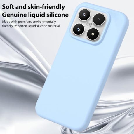 Силиконовый чехол Liquid Silicone Skin-friendly на Xiaomi 17 - розовый