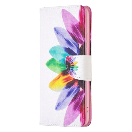 Чехол-книжка Colored Drawing Pattern для Xiaomi 12 Pro - Sun Flower