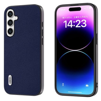 Чохол ABEEL Genuine Leather Luxury для Samsung Galaxy S23 FE 5G - синій
