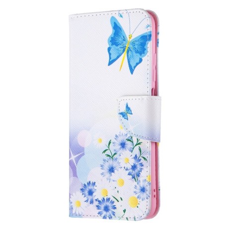 Чехол-книжка Colored Drawing Pattern для Xiaomi Poco M3 Pro/Redmi Note 10 5G/10T/11 SE - Butterfly Love
