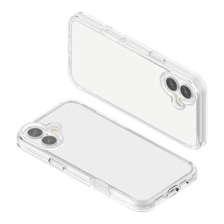 Противоударный чехол Terminator Style Glitter для iPhone 17 - прозрачный