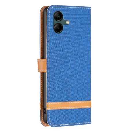 Чехол-книжка Color Matching Denim Texture на Samsung Galaxy A04 4G - синий