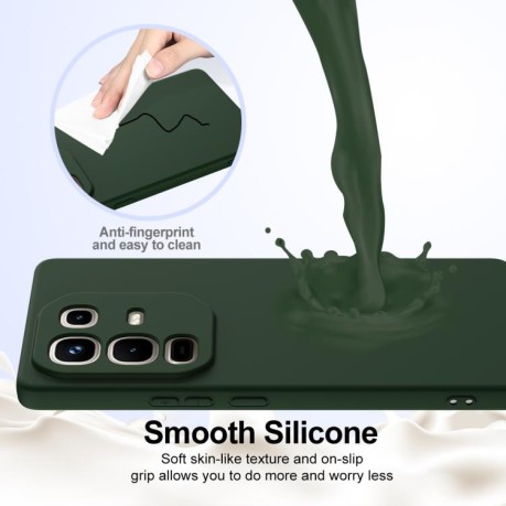Силиконовый чехол Shockproof Silicone Magsafe для Infinix Note 50 4G / 50 Pro 4G - зеленый