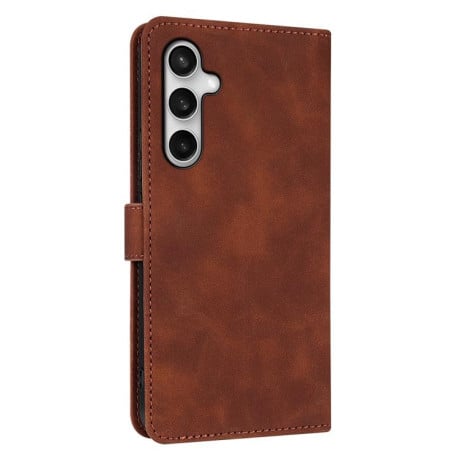 Чохол-книжка AZNS м'яке покриття Skin Feel фактура &quot;calf&quot; на Samsung Galaxy S25 FE 5G - коричневий