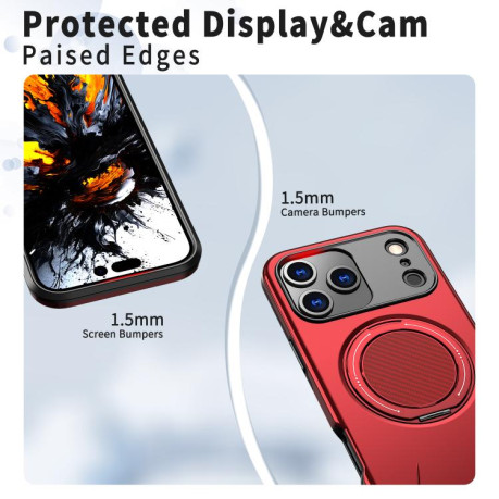 Противоударный чехол Kalebol с MagSafe и подставкой на iPhone 17 Pro Max - красный