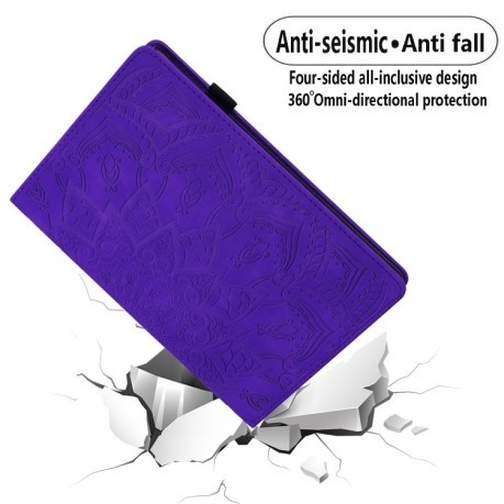 Чехол-книжка Calf Texture Embossed на iPad Pro 11 2024 - фиолетовый